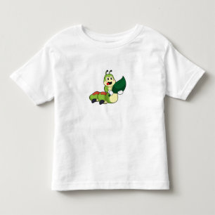 T-shirt Pour Les Tous Petits Caterpillar avec feuille