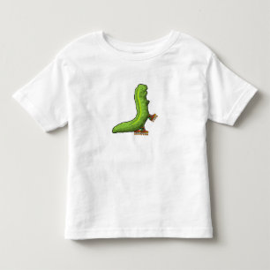 T-shirt Pour Les Tous Petits Caterpillar en Patinage en ligne avec Patins en li