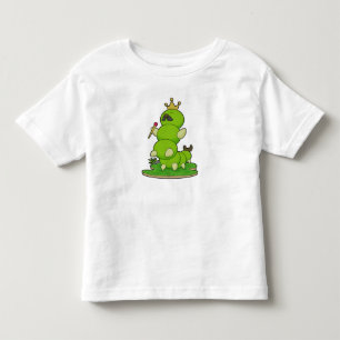 T-shirt Pour Les Tous Petits Caterpillar en roi avec Couronne
