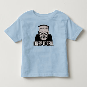 T-shirt Pour Les Tous Petits Cauchemar Classique Horreur Design Frankenstein