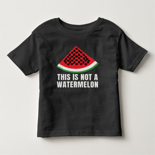 T-shirt Pour Les Tous Petits Ce n'est pas une pastèque - Palestinien keffiyeh (Devant)