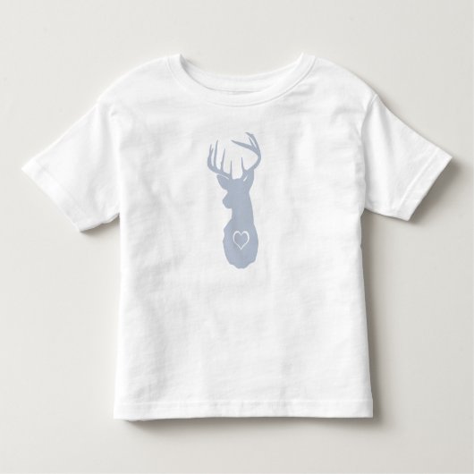 T-SHIRT POUR LES TOUS PETITS CERFS COMMUNS À LA MODE AVEC DES COEURS (Devant)