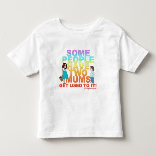 T-shirt Pour Les Tous Petits Certains ont deux mamans (Devant)