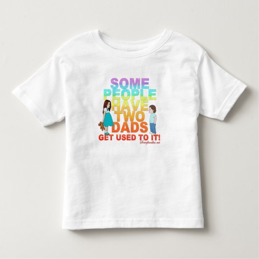 T-shirt Pour Les Tous Petits Certains ont deux papas (Devant)