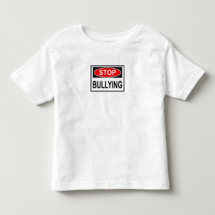 T-shirt Pour Les Tous Petits Cesser le signe d'intimidation rouge
