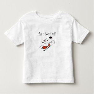 T-shirt Pour Les Tous Petits C'est comment je roule le bonhomme de neige