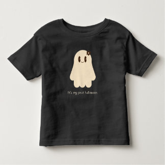 T-shirt Pour Les Tous Petits C'est mon premier Halloween Gentil Fantôme 