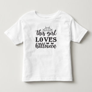 T-shirt Pour Les Tous Petits Cette fille adore Halloween