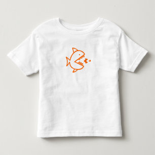 T-shirt Pour Les Tous Petits chaîne alimentaire de poisson
