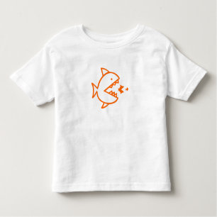 T-shirt Pour Les Tous Petits chaîne de nourriture pour poissons
