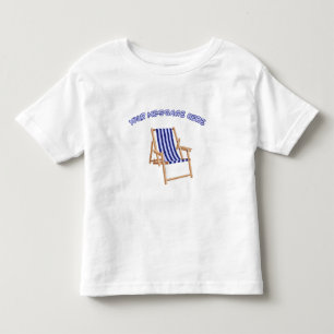 T-shirt Pour Les Tous Petits Chaise de pelouse vintage message personnalisé Été