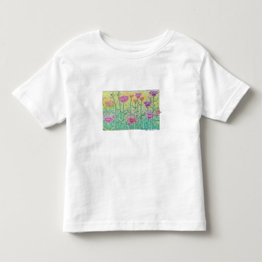 T-shirt Pour Les Tous Petits Champ de Fleurs (Devant)