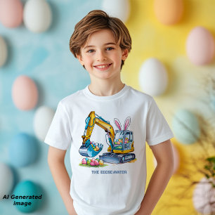 T-shirt Pour Les Tous Petits Champion de l'oeuf de Pâques Eggscavator 5000