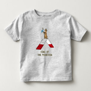 T-shirt Pour Les Tous Petits Champion roi du chien de montagne agilité drôle