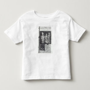 T-shirt Pour Les Tous Petits Charles III le simple avec son épouse et le sien