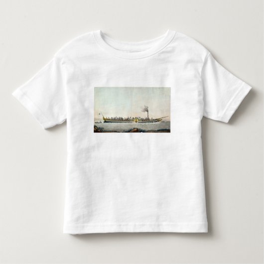 T-shirt Pour Les Tous Petits Charles-Philippe, le premier bateau à  vapeur (Devant)