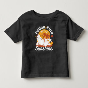 T-shirt Pour Les Tous Petits Chat adorable se relaxer au soleil - Animal de com