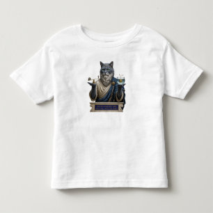 T-shirt Pour Les Tous Petits Chat Archimède Bleu Russe
