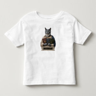 T-shirt Pour Les Tous Petits Chat Aristote Bleu Russe