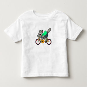 T-shirt Pour Les Tous Petits Chat avec vélo