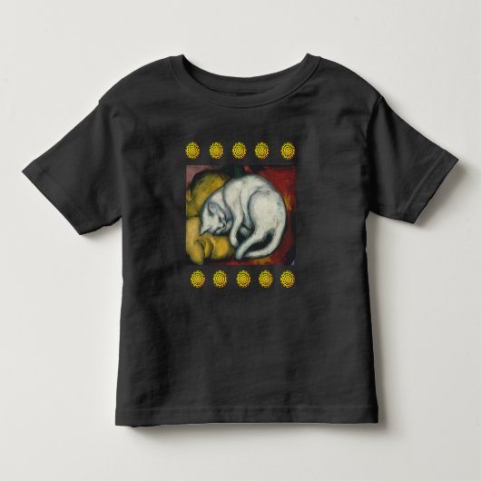 T-shirt Pour Les Tous Petits Chat blanc, Franz Marc (Devant)