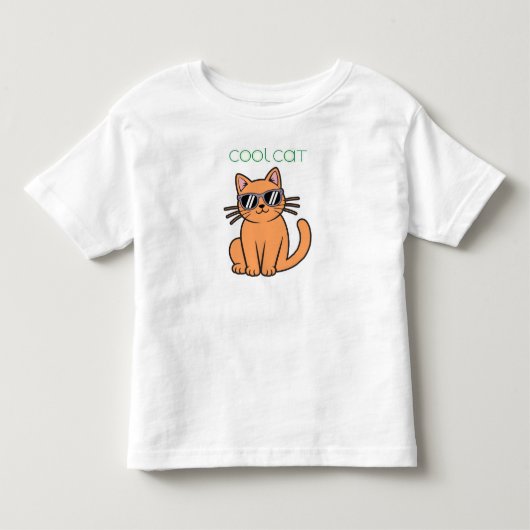T-shirt Pour Les Tous Petits Chat cool (Devant)