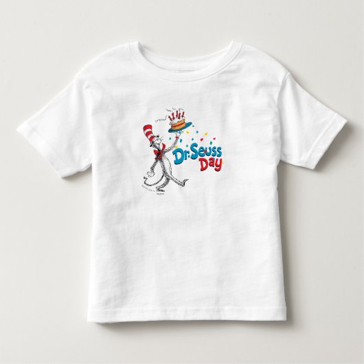 T-shirt Pour Les Tous Petits Chat dans le Casquette | Dr Seuss Day (Devant)