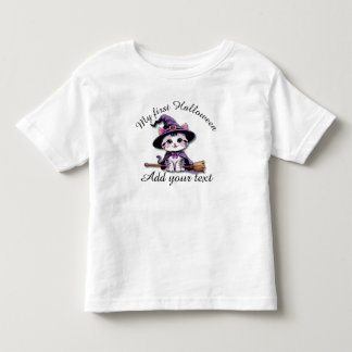 T-shirt Pour Les Tous Petits Chat de sorcière mignon – Chemise pour tout-petit