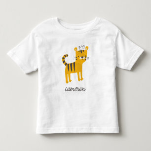 T-shirt Pour Les Tous Petits Chat de tigre sauvage