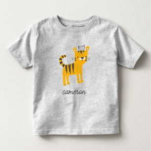 T-shirt Pour Les Tous Petits Chat de tigre sauvage