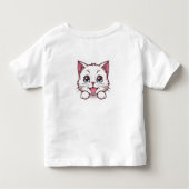 T-shirt Pour Les Tous Petits chat mignon pour les enfants (Dos)