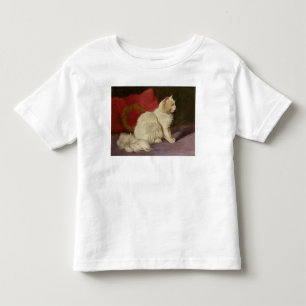T-shirt Pour Les Tous Petits Chat persan blanc