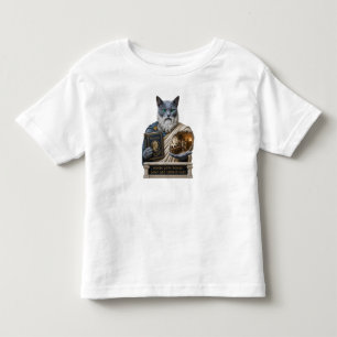 T-shirt Pour Les Tous Petits Chat Plat Bleu Russe