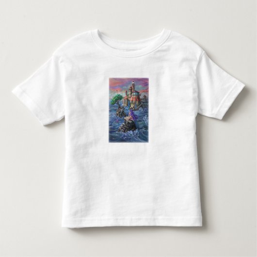 T-shirt Pour Les Tous Petits Château de Mermaid (Devant)