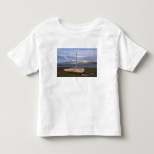T-shirt Pour Les Tous Petits Château Stalker avec un bateau de pêche au