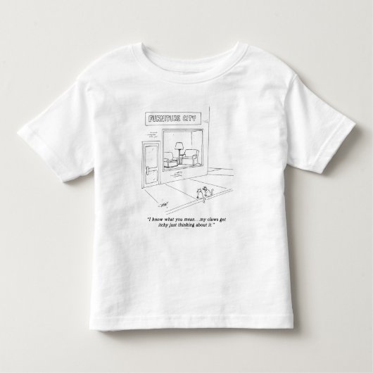 T-shirt Pour Les Tous Petits Chats griffant des meubles (Devant)