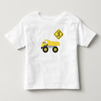 T-shirt Pour Les Tous Petits Chemise Anniversaire - Construction de Camion de P