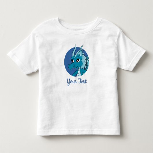 T-shirt Pour Les Tous Petits Chemise Blue Dragon artoonT-Shirt (Devant)