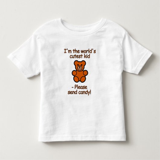 T-shirt Pour Les Tous Petits Chemise Cutest (Devant)
