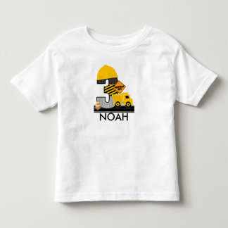 T-shirt Pour Les Tous Petits Chemise d'anniversaire de construction, Camion de