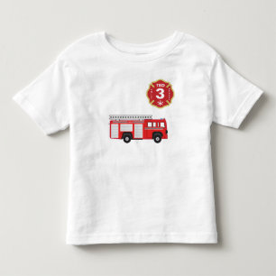 T-shirt Pour Les Tous Petits Chemise d'anniversaire - Moteur de feu