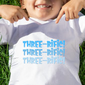 T-shirt Pour Les Tous Petits Chemise d'anniversaire trois-rifiques pour enfant