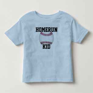 T-shirt Pour Les Tous Petits Chemise de baseball pour enfants "Homerun Kid" T-s