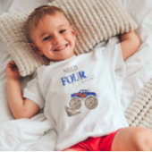 T-shirt Pour Les Tous Petits Chemise de camion monstre à quatre vitesses