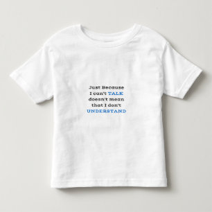 T-shirt Pour Les Tous Petits Chemise de conscience d'apraxie de la parole de