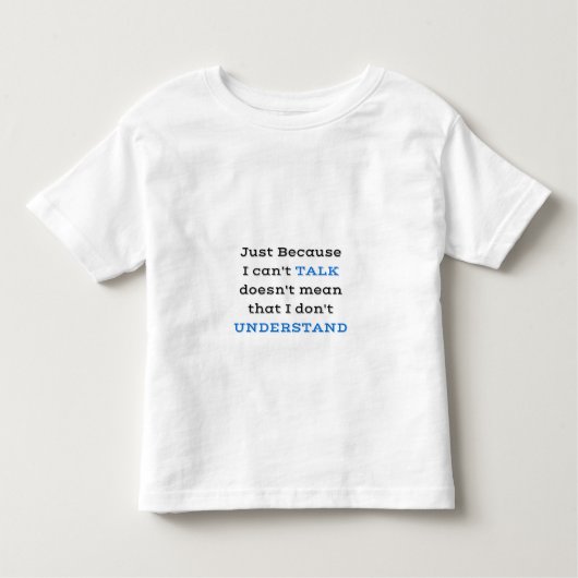 T-shirt Pour Les Tous Petits Chemise de conscience d'apraxie de la parole de (Devant)