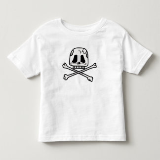 T-shirt Pour Les Tous Petits Chemise de crâne et d'os de croix pour des enfants