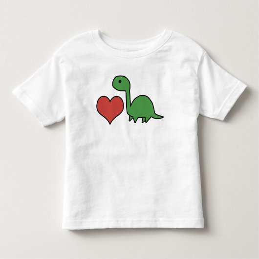 T-shirt Pour Les Tous Petits Chemise de Dino de bébé (Devant)