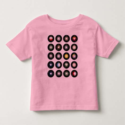 T-shirt Pour Les Tous Petits Chemise de disques (Devant)