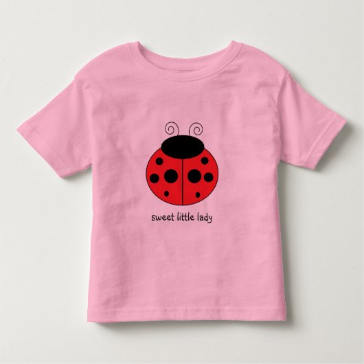 T-shirt Pour Les Tous Petits Chemise de fille à long feutre Ladybug (Devant)